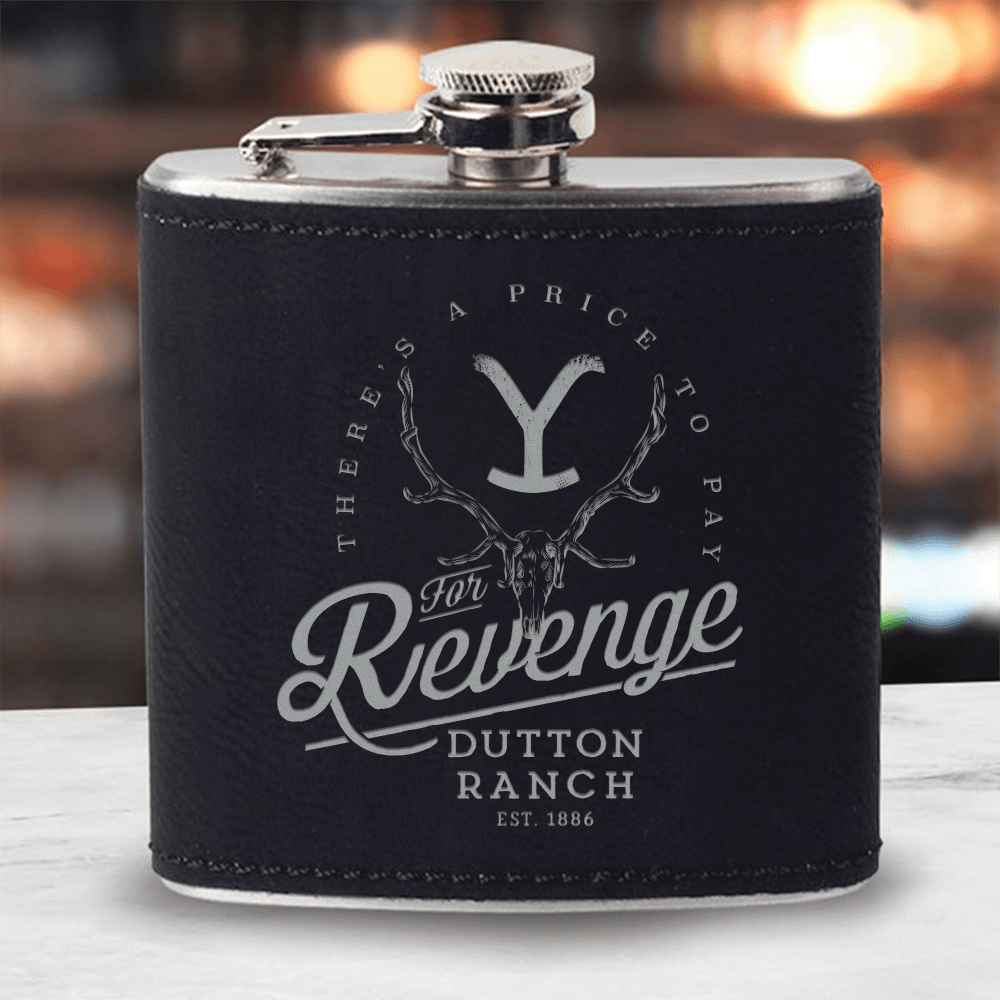 Yellowstone Revenge Leather Flask - Paramount Shop