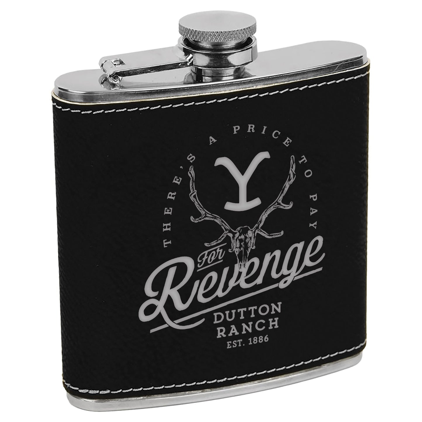 Yellowstone Revenge Leather Flask - Paramount Shop