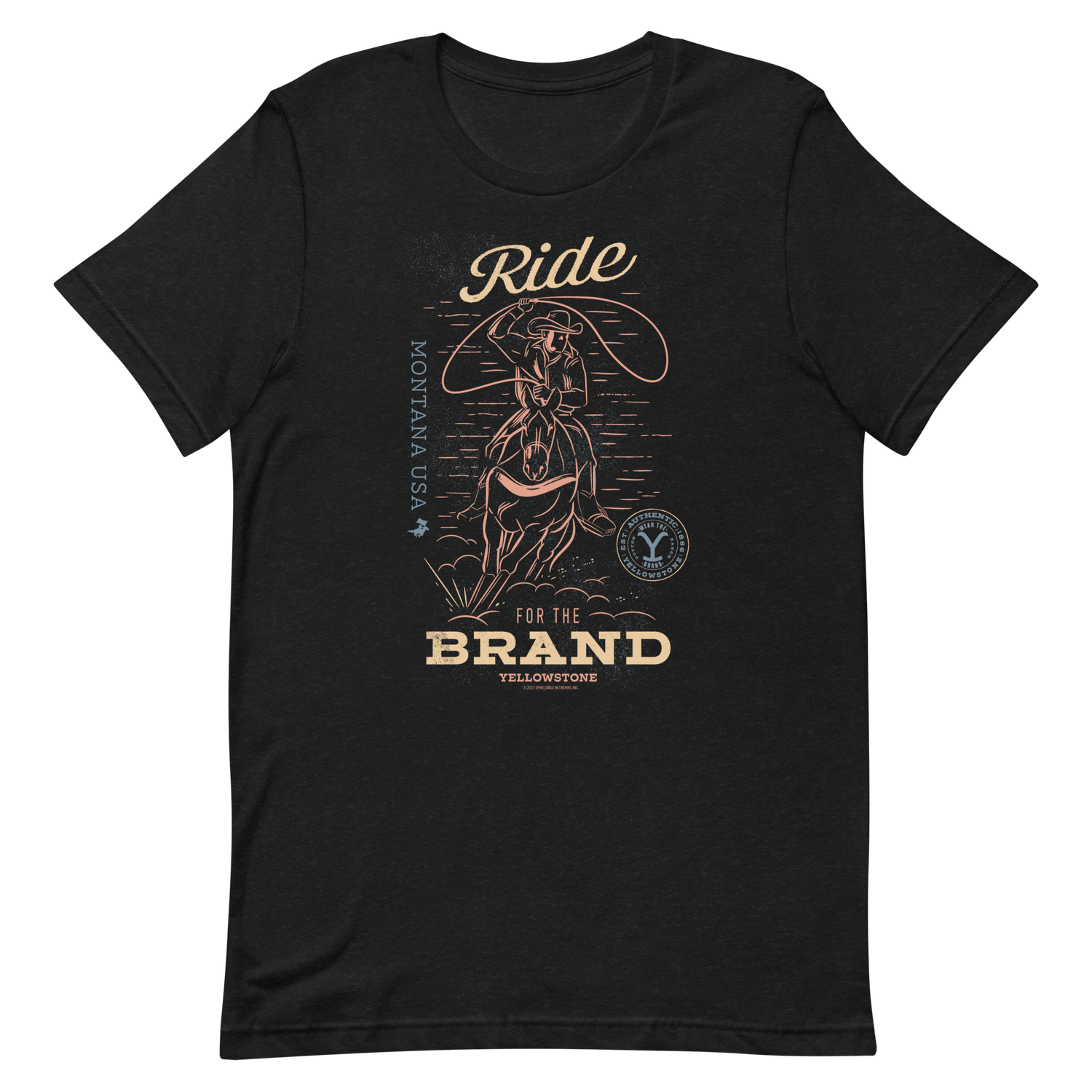 Yellowstone Ride for the Brand Adult Short Sleeve T - Shirt - Paramount Shop