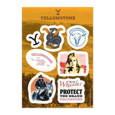 Yellowstone Rip Wheeler and Beth Dutton Sticker Sheet - Paramount Shop