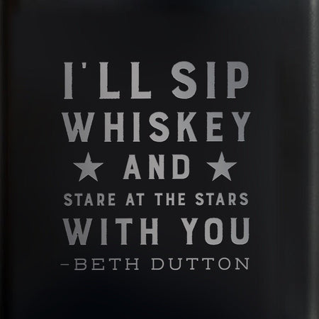 Yellowstone Sip Whiskey And Stare At The Stars Flask - Paramount Shop