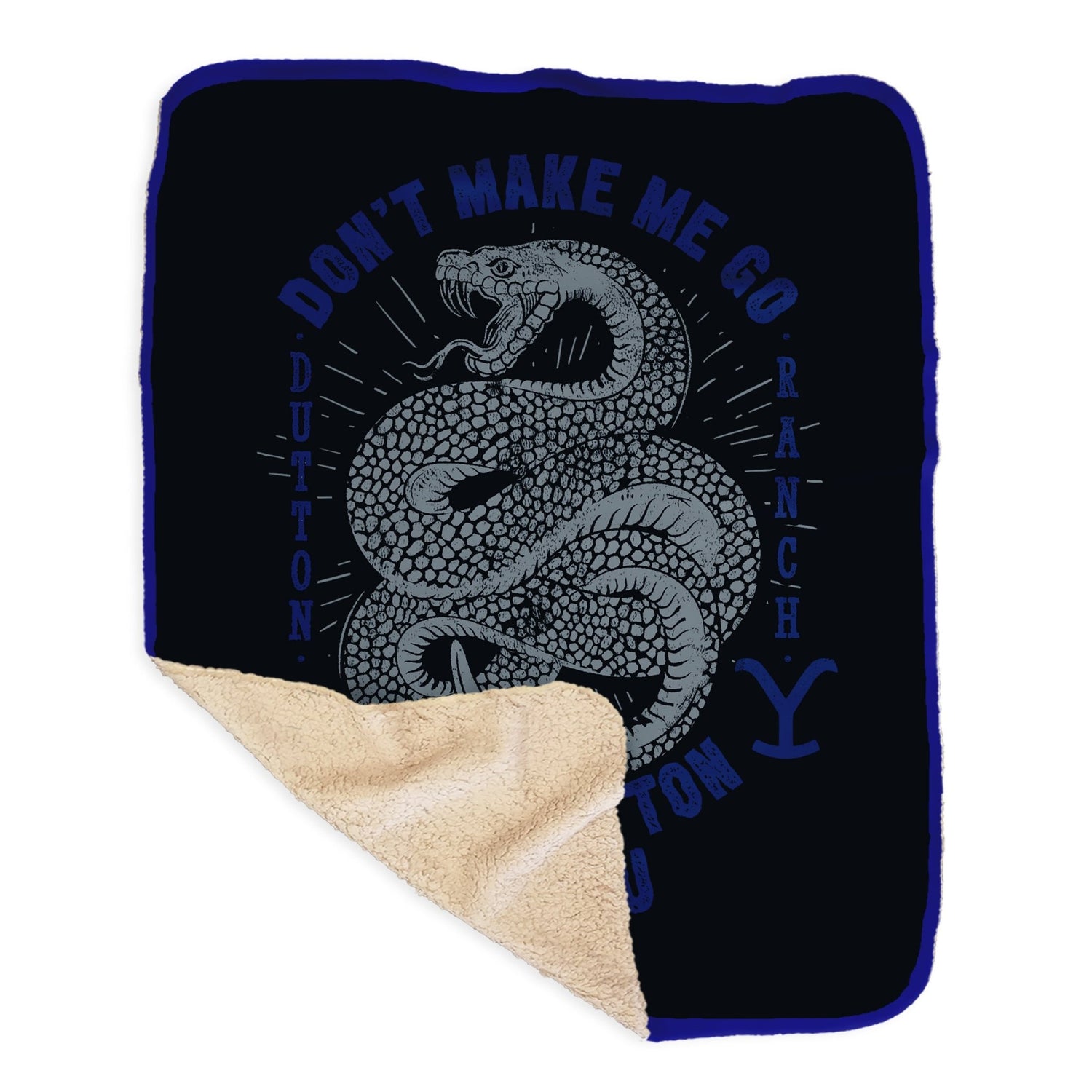 Yellowstone Snake Beth Dutton On You Sherpa Blanket - Paramount Shop