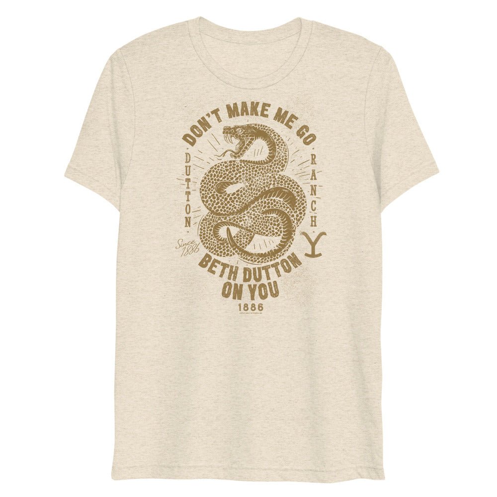 Yellowstone Snake Beth Dutton On You Unisex Tri - Blend T - Shirt - Paramount Shop