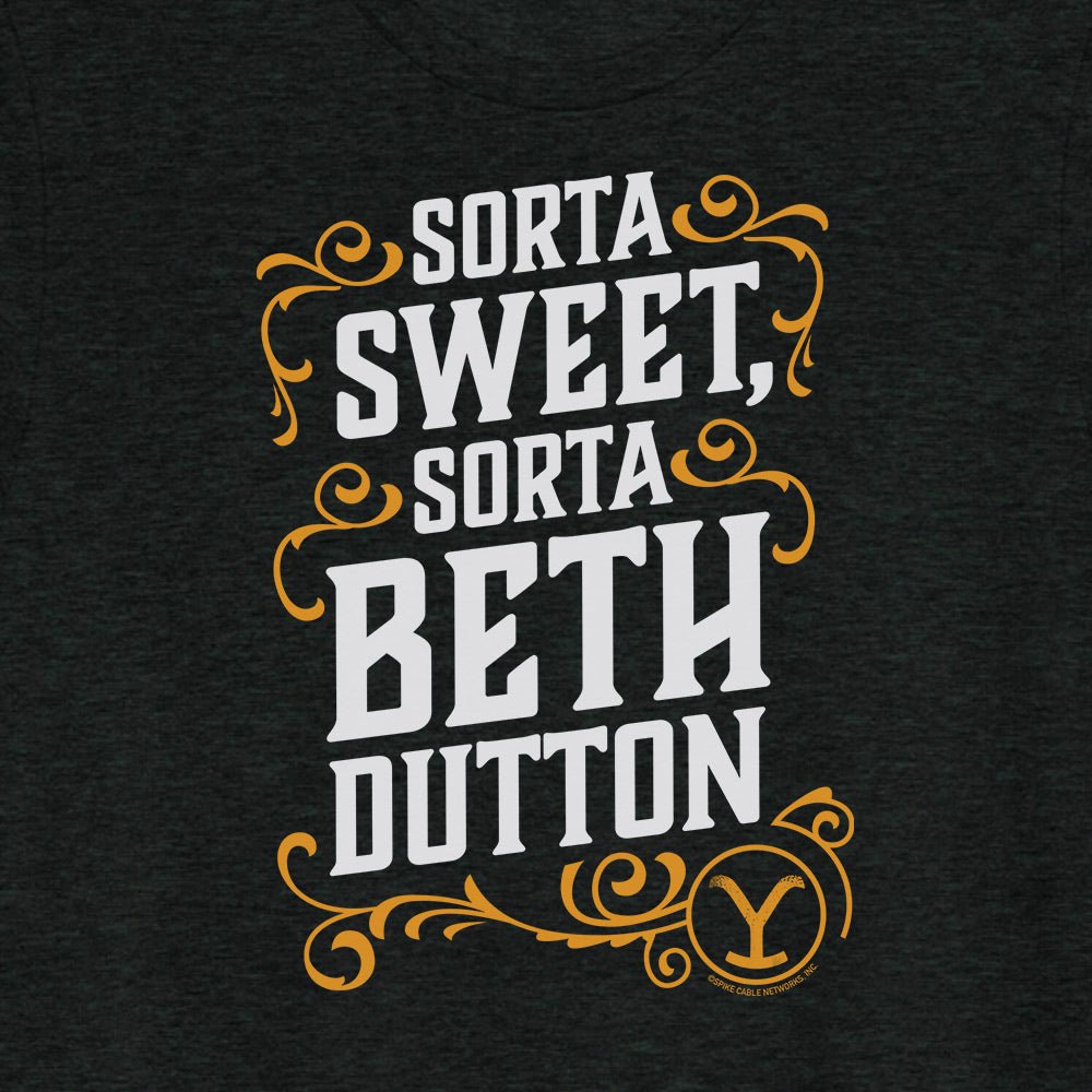 Yellowstone Sorta Sweet Sorta Beth Dutton Unisex Tri - Blend T - Shirt - Paramount Shop