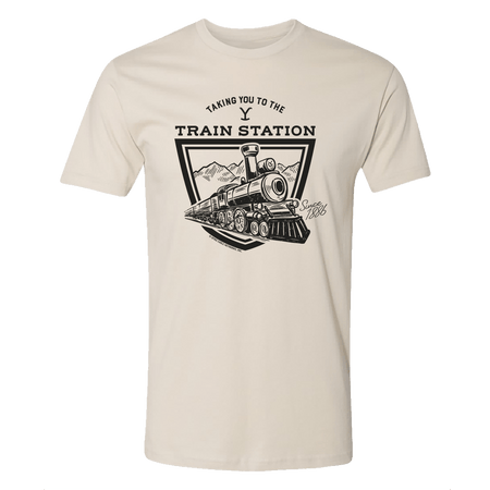 Yellowstone Taking You to the Train Station Adult Short Sleeve T - Shirt - Paramount Shop