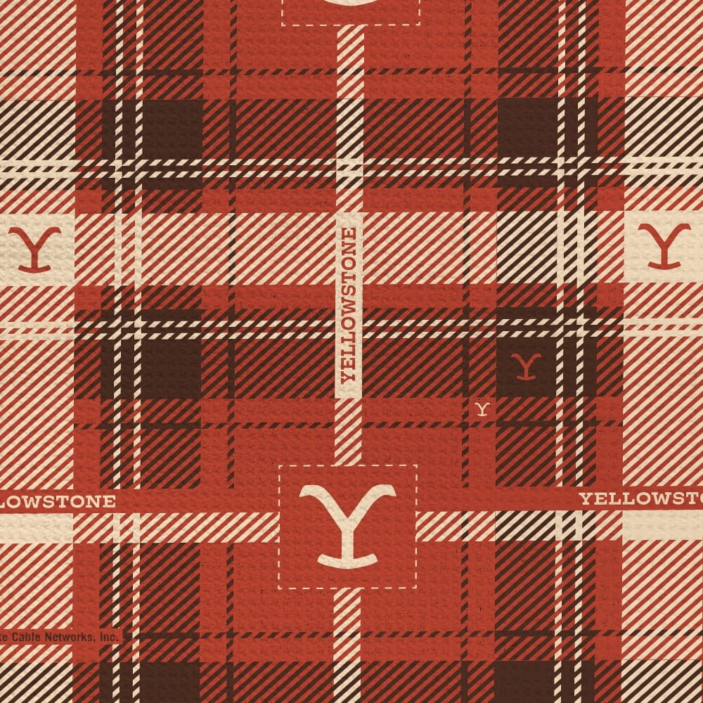 Yellowstone Tartan Logo Kitchen Towel - Paramount Shop