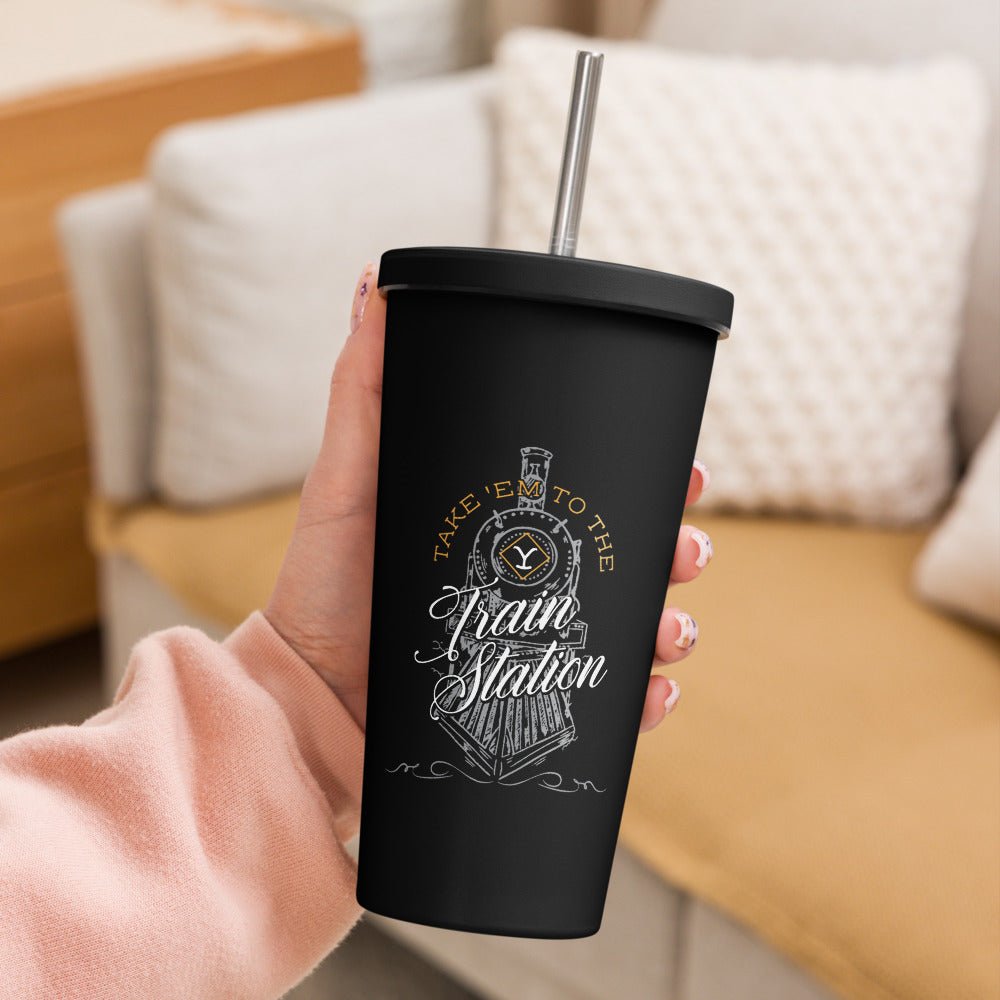 Yellowstone Train Station Tumbler - Paramount Shop