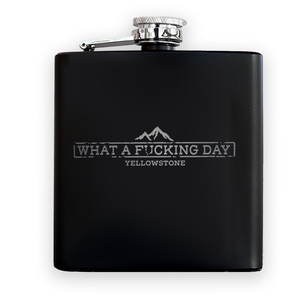 Yellowstone What a F***ing Day Flask - Paramount Shop