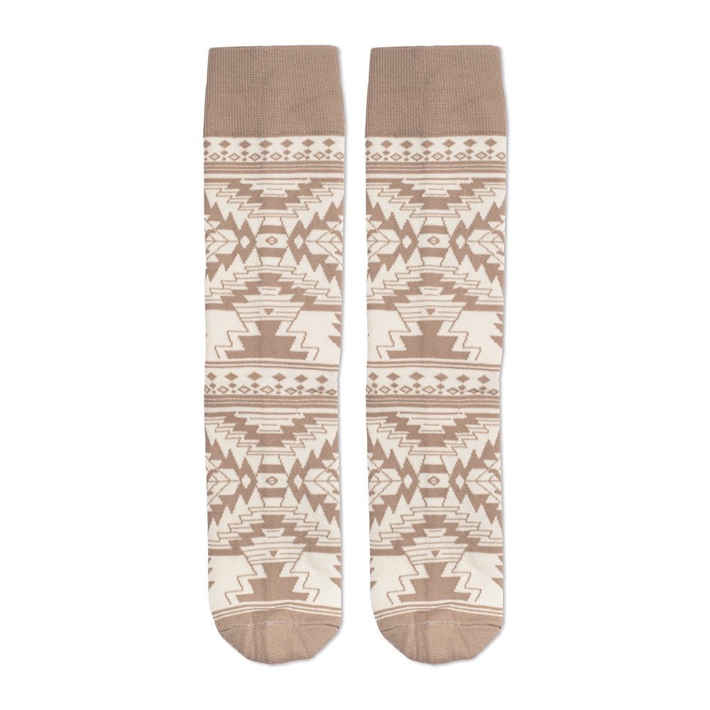 Yellowstone White Aztec Logo Socks - Paramount Shop