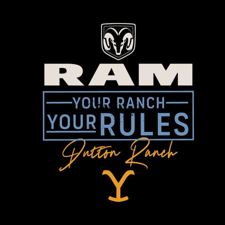 Yellowstone x Ram Your Ranch Your Rules Black Mug - Paramount Shop