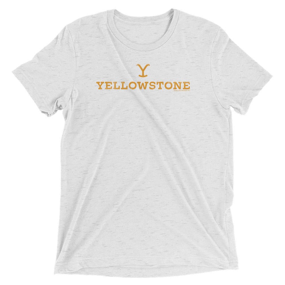 Yellowstone Y Logo Adult Tri - Blend T - Shirt - Paramount Shop