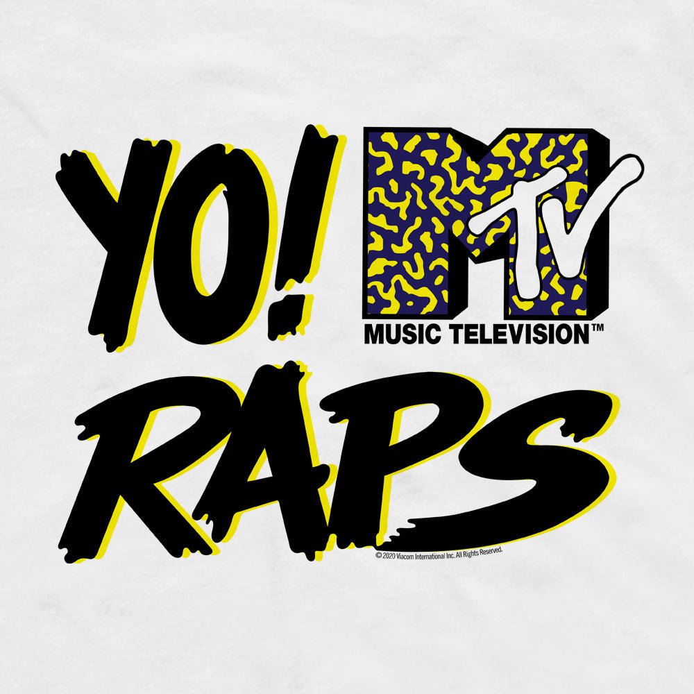 Yo! MTV Raps Logo Adult Short Sleeve T - Shirt - Paramount Shop