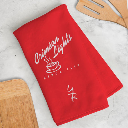 Young and the Restless Crimson Lights Kitchen Towel - Paramount Shop