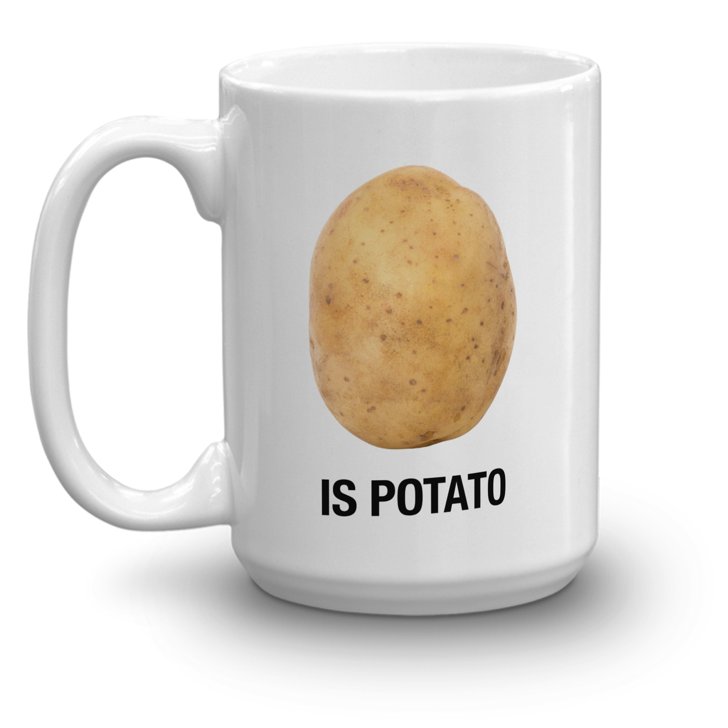 The Late Show with Stephen Colbert Is Potato White Mug