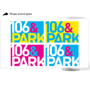 106 & Park Square Logo 17 oz Pint Glass