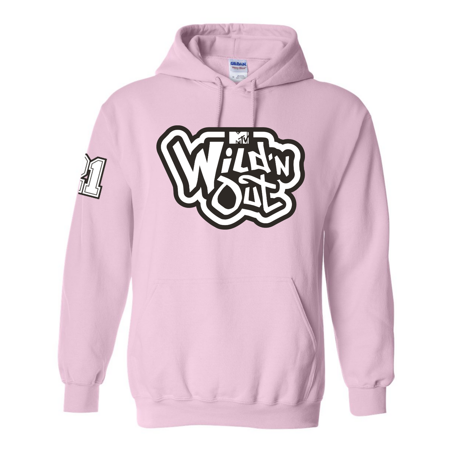 Wild 'N Out Logo Light Pink Hooded Sweatshirt
