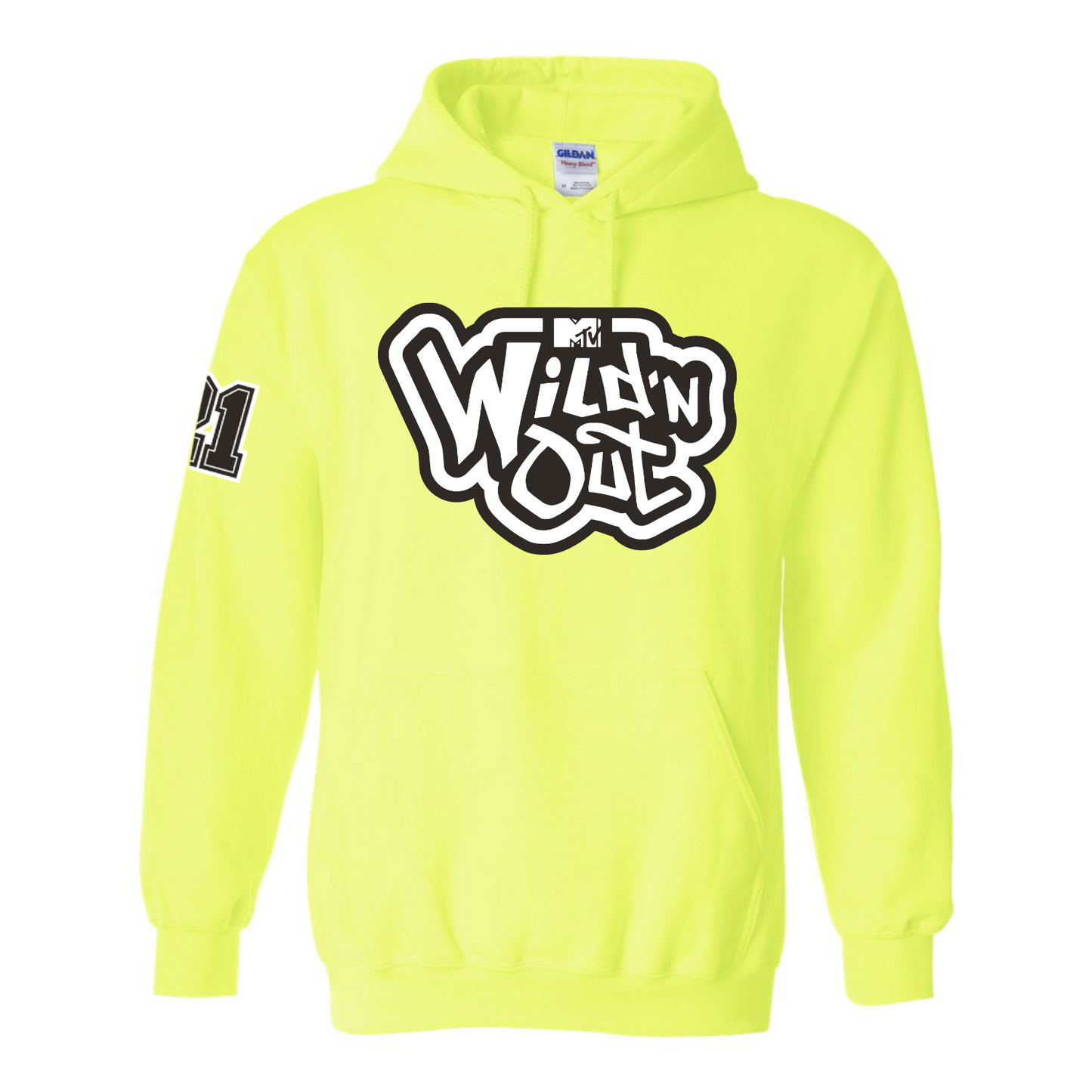 Wild 'N Out Logo Neon Green Hooded Sweatshirt
