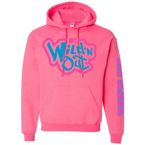 Wild 'N Out Neon Pink Old School Hooded Sweatshirt