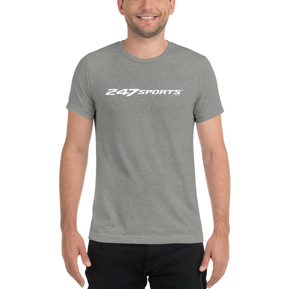 247 Sports White Logo Unisex Tri-Blend T-Shirt