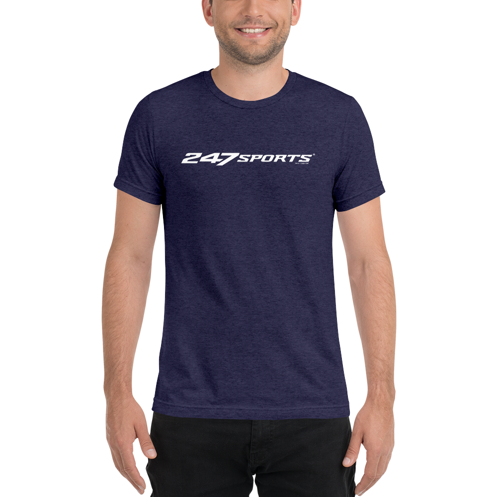 247 Sports White Logo Unisex Tri-Blend T-Shirt
