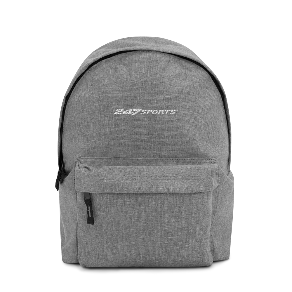 247 Sports White Logo Embroidered Backpack