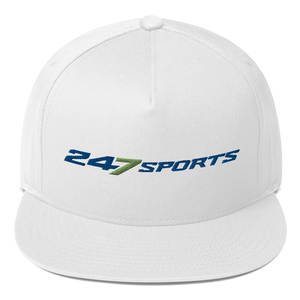 247 Sports Logo Embroidered Flat Bill Hat