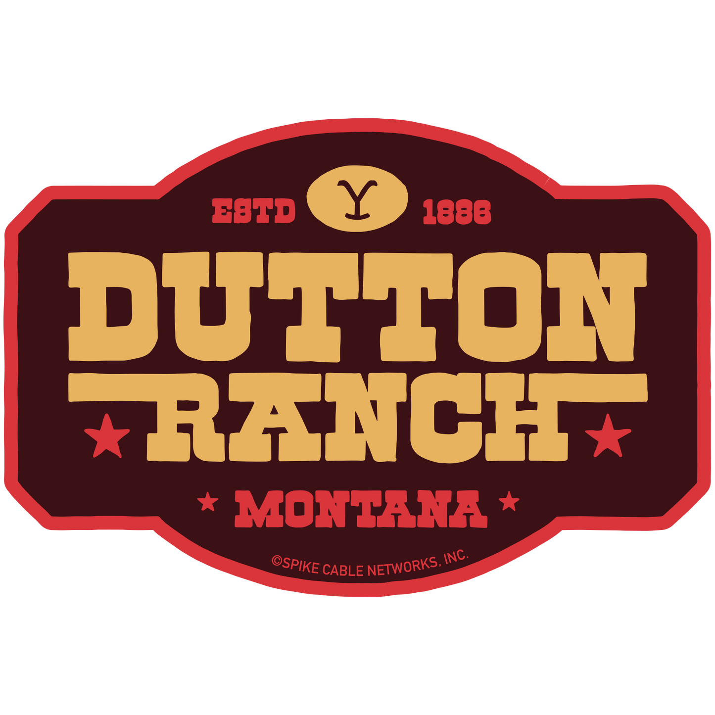 Yellowstone Ranch Dutton Patchs Autocollants Assortis Paquet de 3