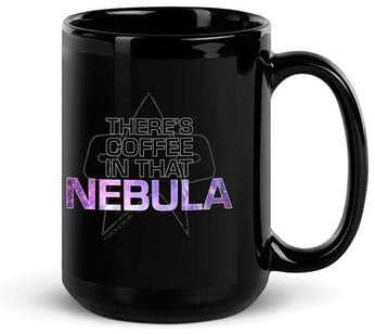 Star Trek: Voyager Tasse noire "Coffee In That Nebula