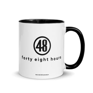 48 Hours Logo Two-tone Black Mug