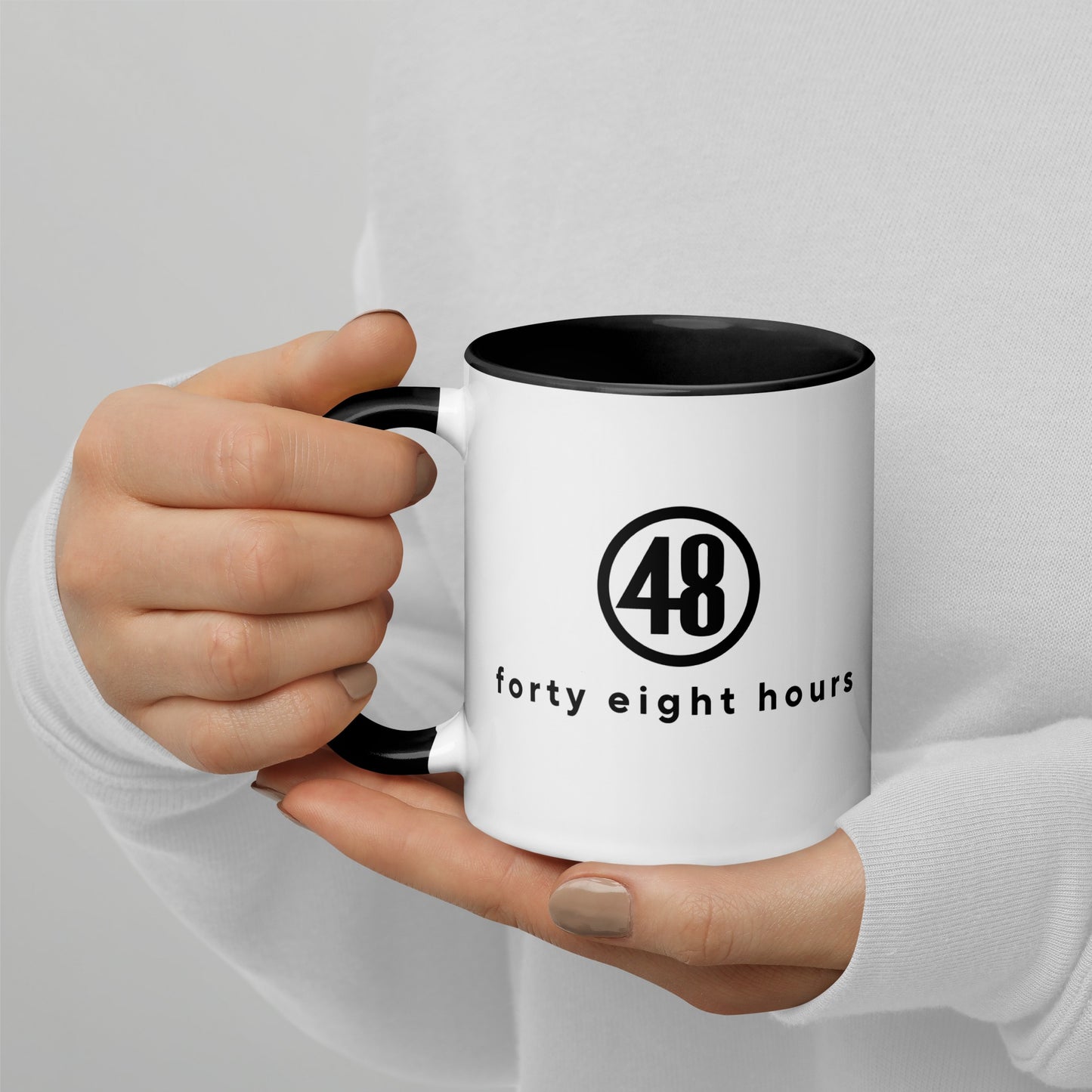 48 Hours Logo Two-tone Black Mug