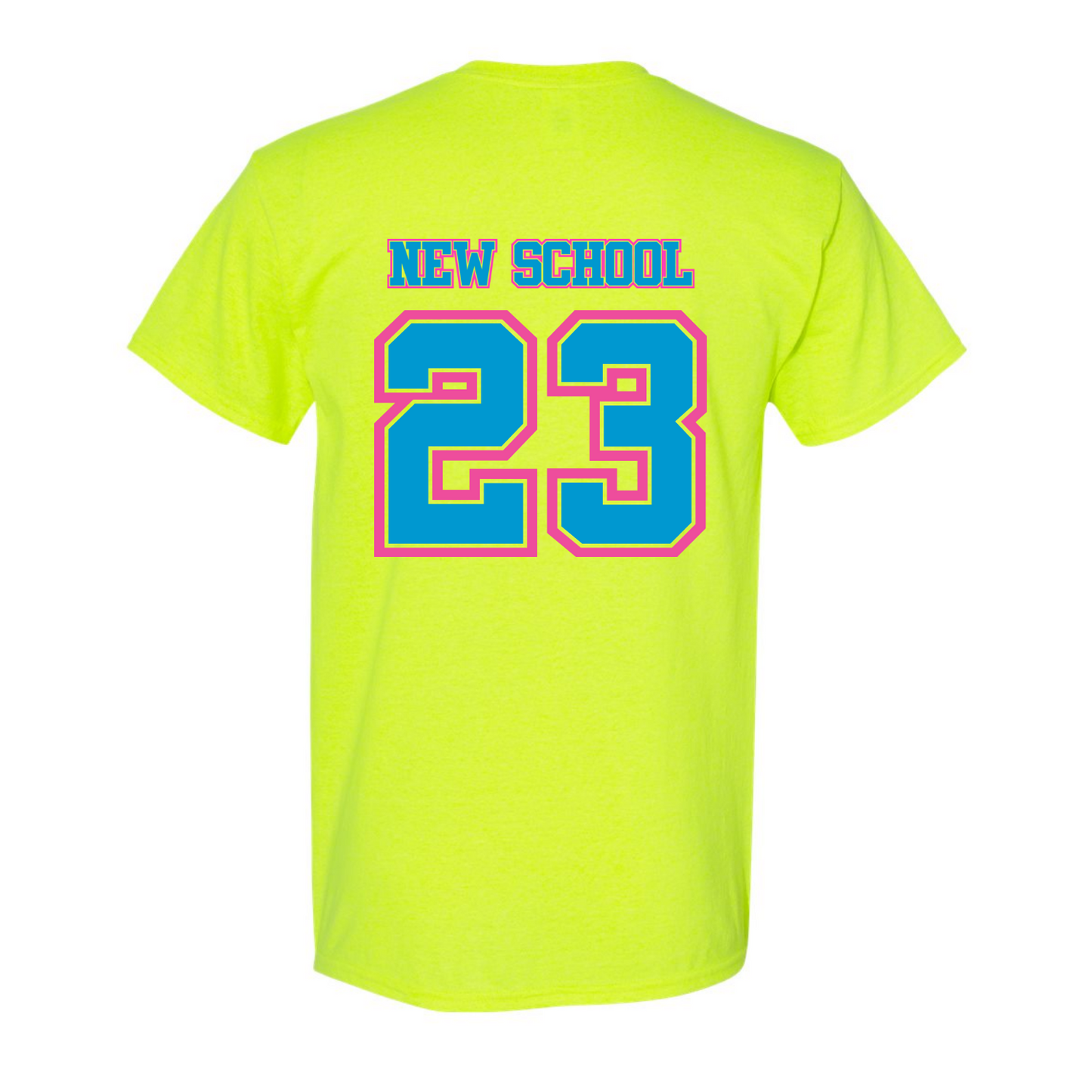 Wild 'N Out Neon Yellow New School Adulte T-Shirt à manches courtes