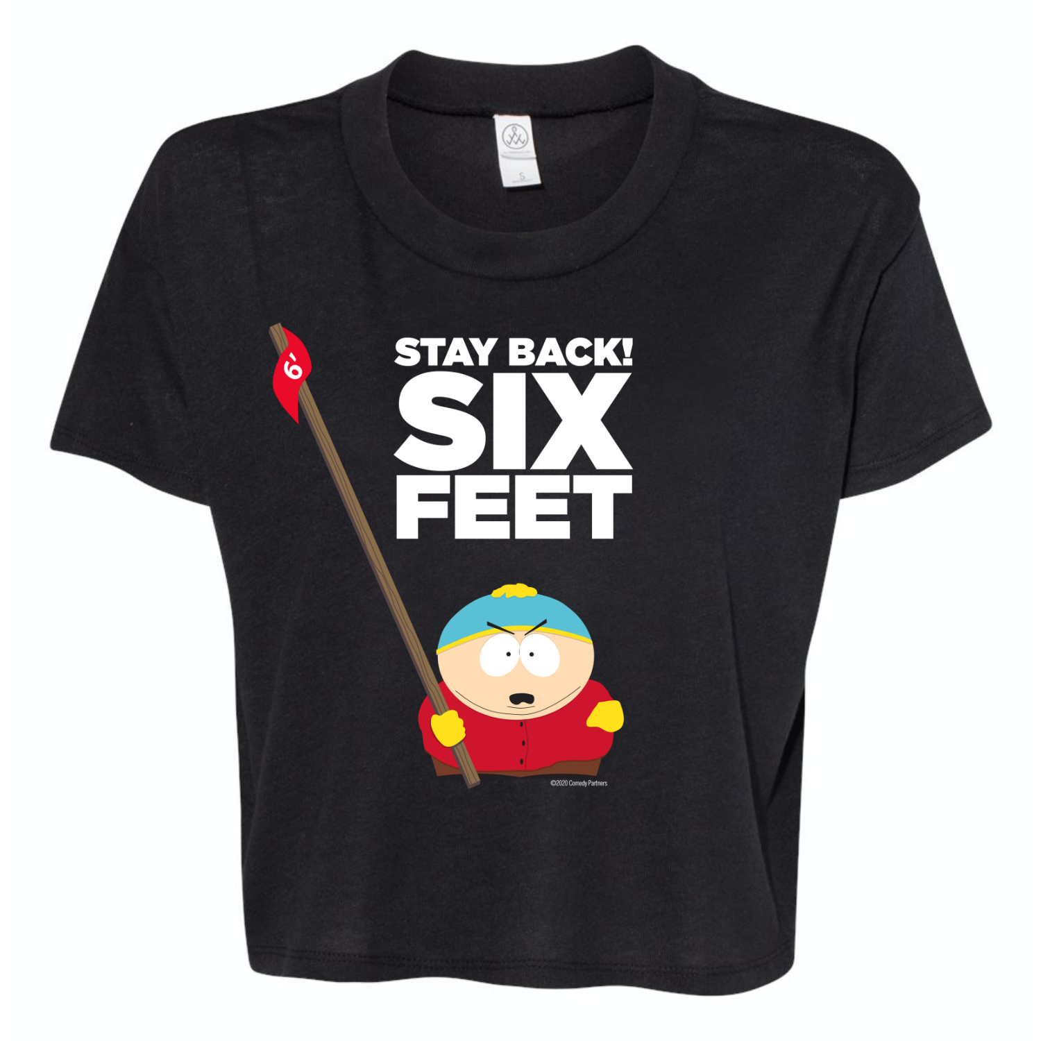 South Park Cartman Stay Back Women's Jersey Crop T-Shirt