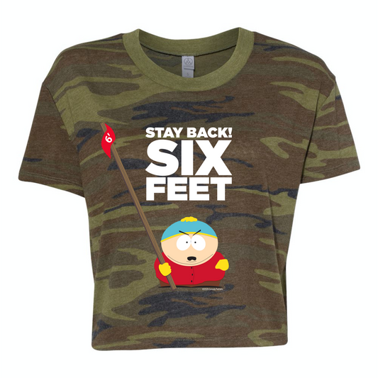 South Park Cartman Stay Back Women's Jersey Crop T-Shirt