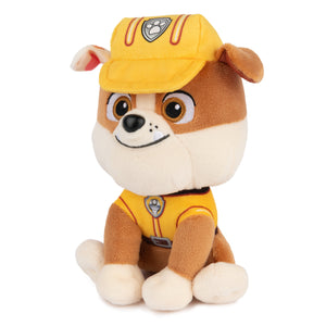 GUND Official PAW Patrol Rubble in Signature Construction Uniform Plush Toy, Stuffed Animal for Ages 1 and Up, 6"
