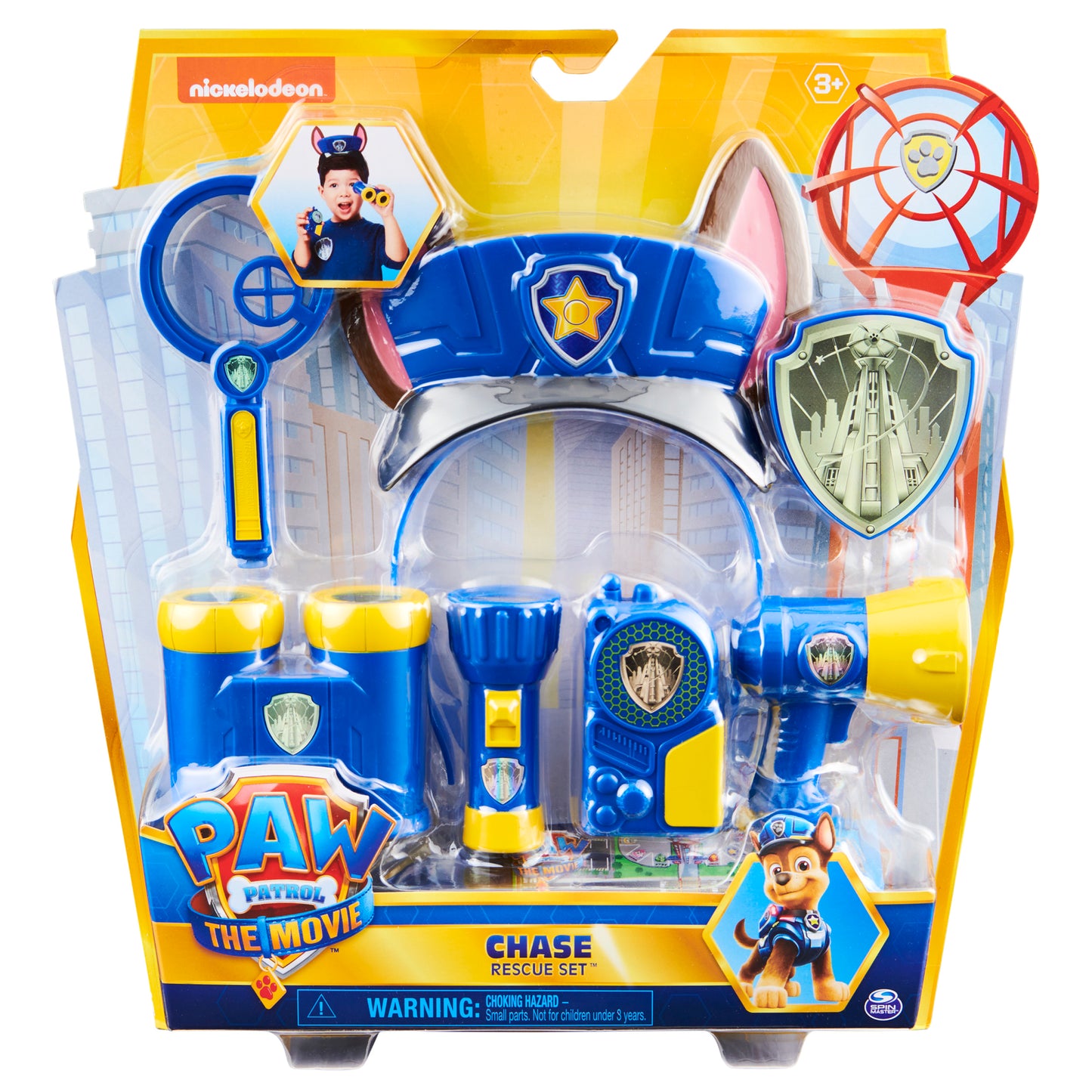 PAW Patrol, Chase Movie Rescue 8-Piece Role Play Set for Pretend Play, Kids Toys for Ages 3 and up