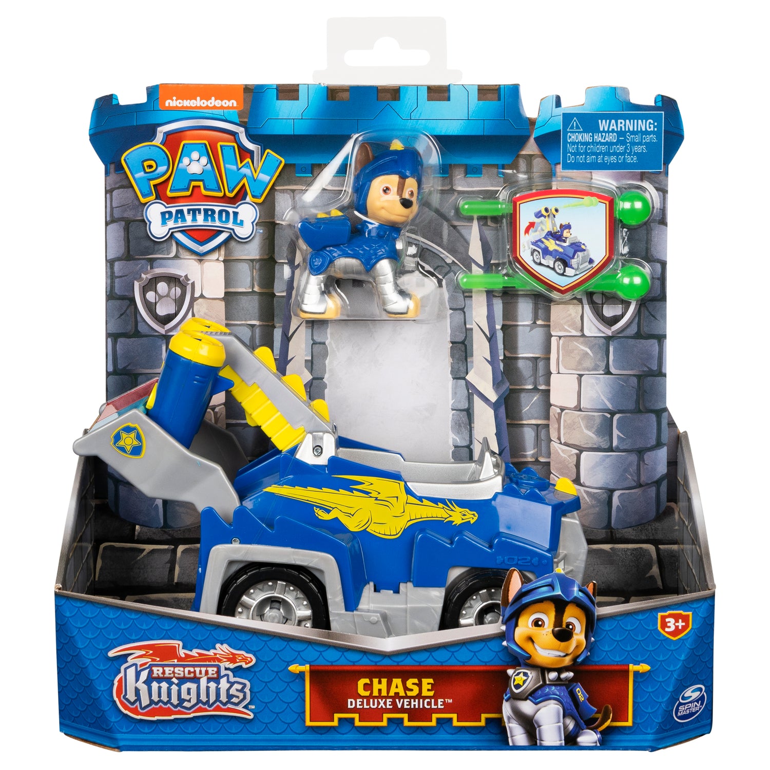 PAW Patrol, Rescue Knights Chase Transforming Toy Car with Collectible  Action Figure, Kids Toys for Ages 3 and up – Paramount Shop