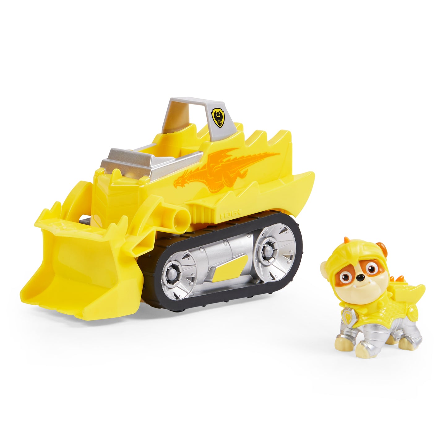 PAW Patrol, Rescue Knights Rubble Transforming Toy Car with Collectible Action Figure, Kids Toys for Ages 3 and up