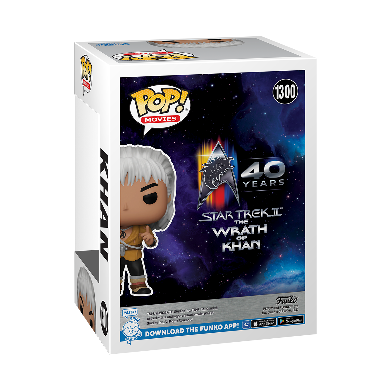 Star Trek II: The Wrath of Khan Funko POP ! Exclusive - 40th Anniversary Limited Edition Figure