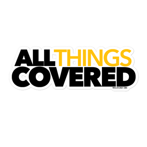 All Things Covered Podcast Logo Die Cut Sticker