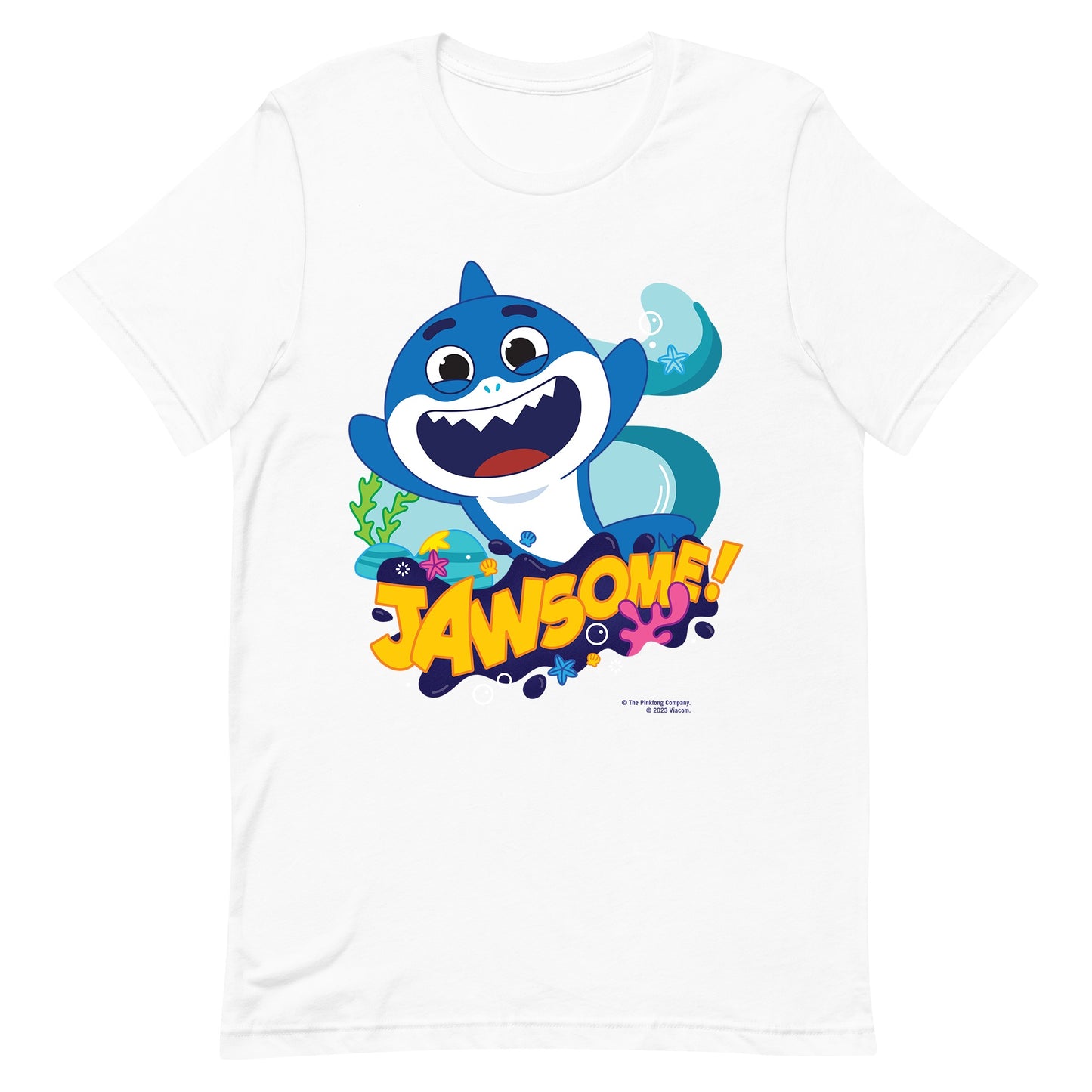 Baby Shark's Big Show Daddy Shark Personalized Adult Short Sleeve T-Shirt