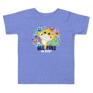 Baby SharkBig Show All Fins On Deck Toddler T-Shirt mit kurzen Ärmeln