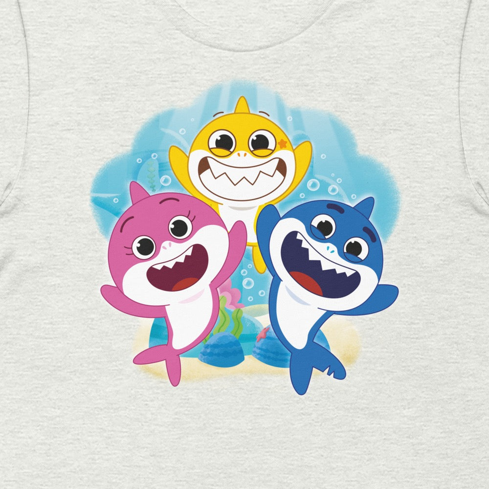 Baby Shark Family Adult Short Sleeve T-Shirt