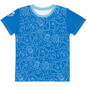Blue's Clues & You ! Friends Pattern Kids Short Sleeve T-Shirt
