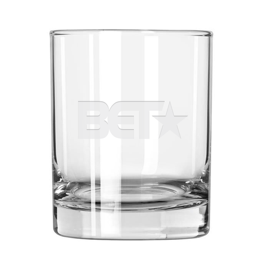 BET Black Is In The Name Laser Engraved Rocks Glass