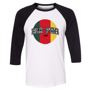 BET BLK PWR Unisex 3/4 Sleeve Raglan Shirt