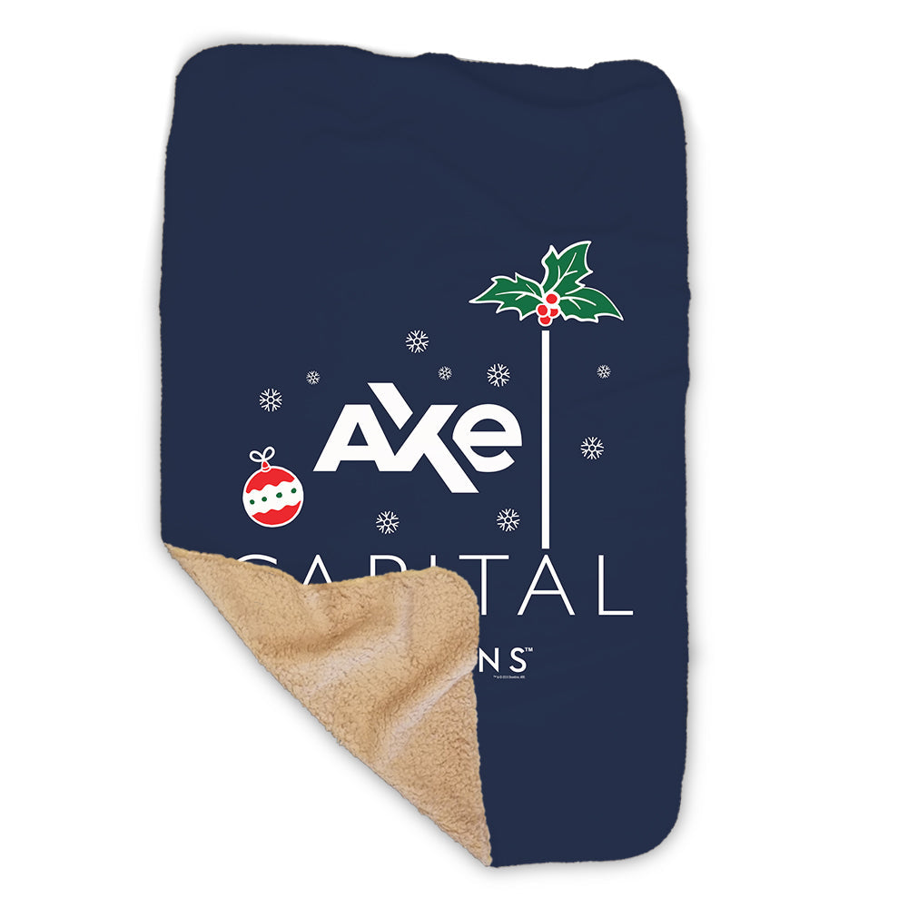 Billions Festive Axe Capital Stacked Logo Sherpa Blanket