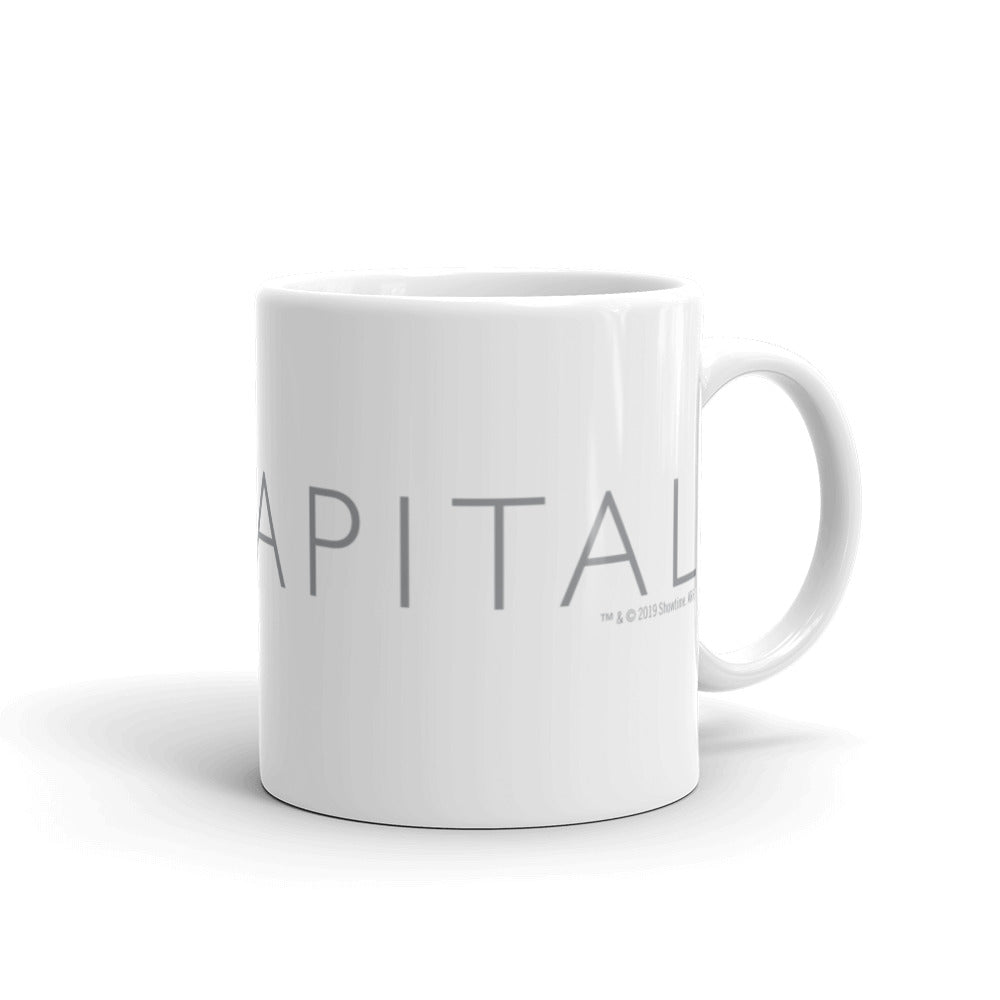 Billions Axe Capital Horizontal Logo White Mug