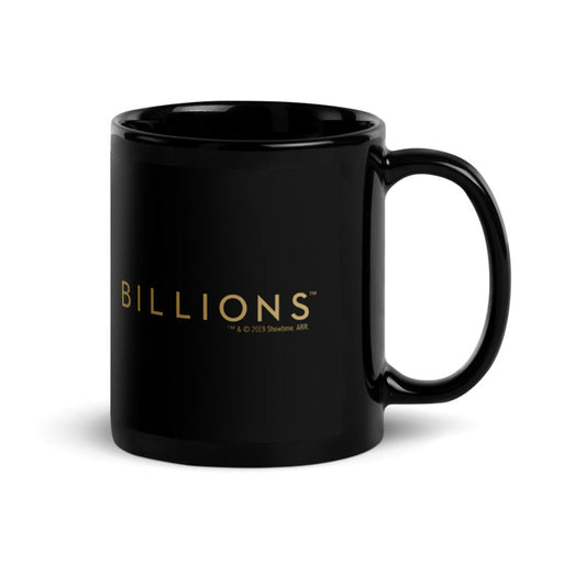 Billions Gold Logo Black 11 oz Mug
