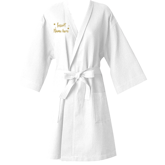 Celebrity Big Brother Logo Personalized Embroidered Waffle Robe