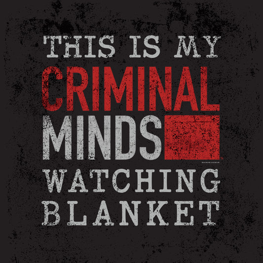 Criminal Minds Watching Sherpa Blanket